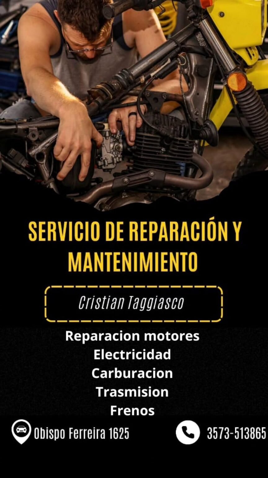 Mecanico de moto, electricista.