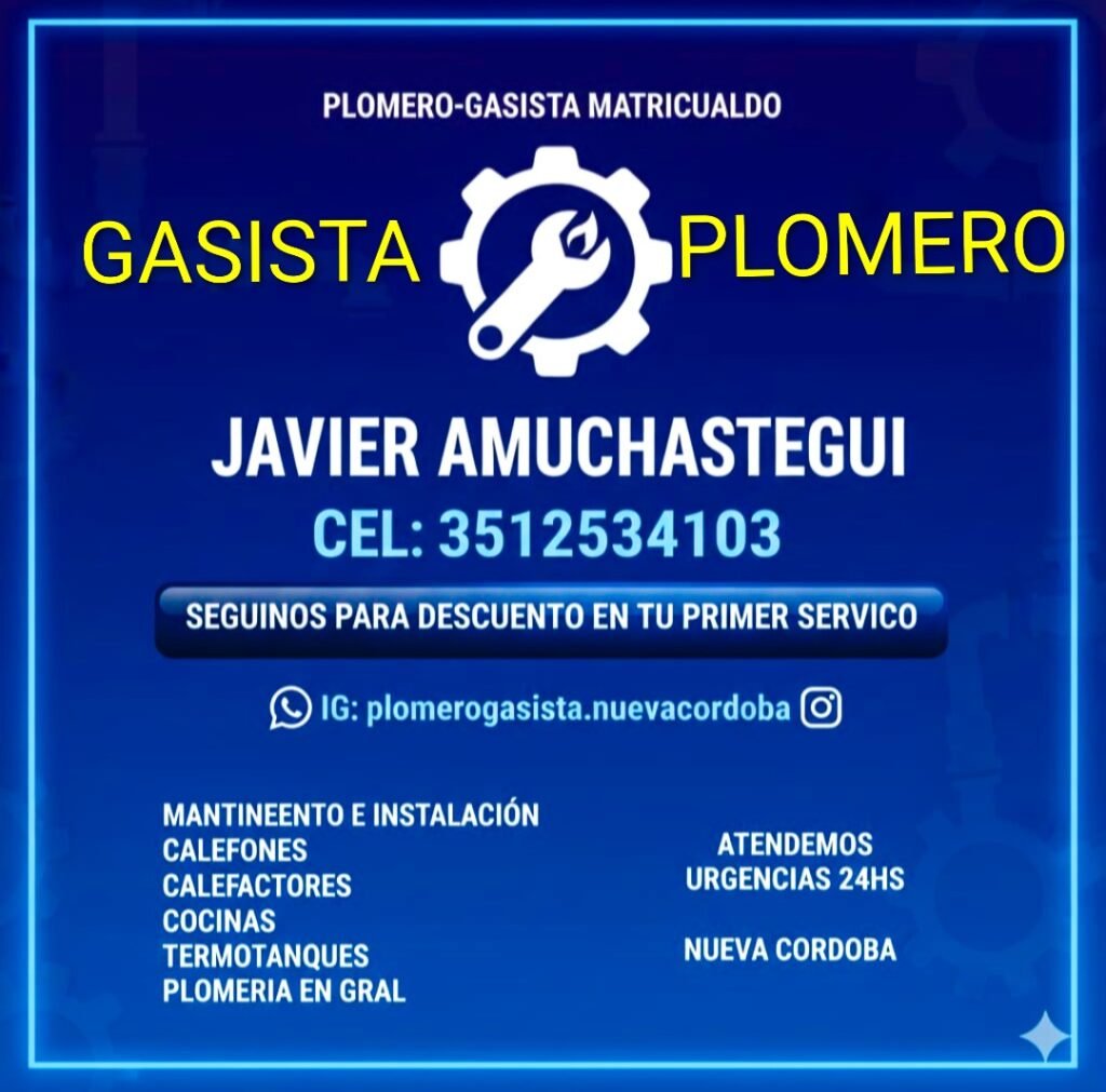 PLOMERO-GASISTA