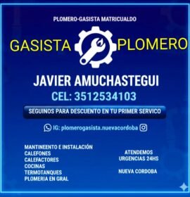 PLOMERO-GASISTA