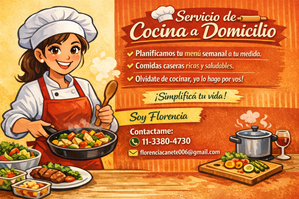 Cocinera a domicilio
