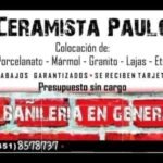 Ceramista, plommeria ligera, albañileria en general y piletero