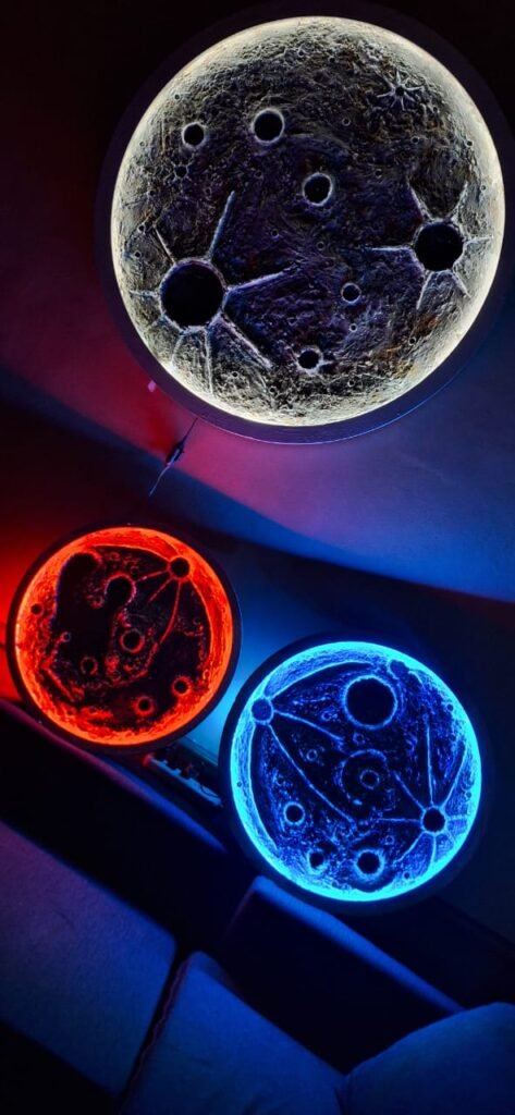 Cuadros luminicos lamparas lunares
