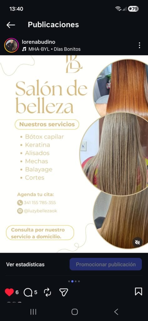 Lorena. Peluquería a domicilio