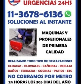 Destapador de cañerías con máquina