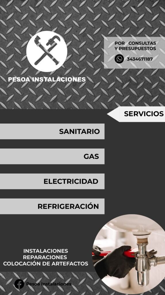 Plomeria, gas, electricidad y refrigeracion