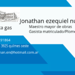 Gasista matriculado,plomero,m.m.obras.