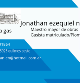 Gasista matriculado,plomero,m.m.obras.