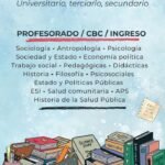 Clases particulares Secundaria y Profesorado Cs. Sociales