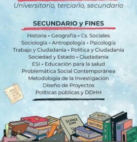 Clases particulares Secundaria y Profesorado Cs. Sociales