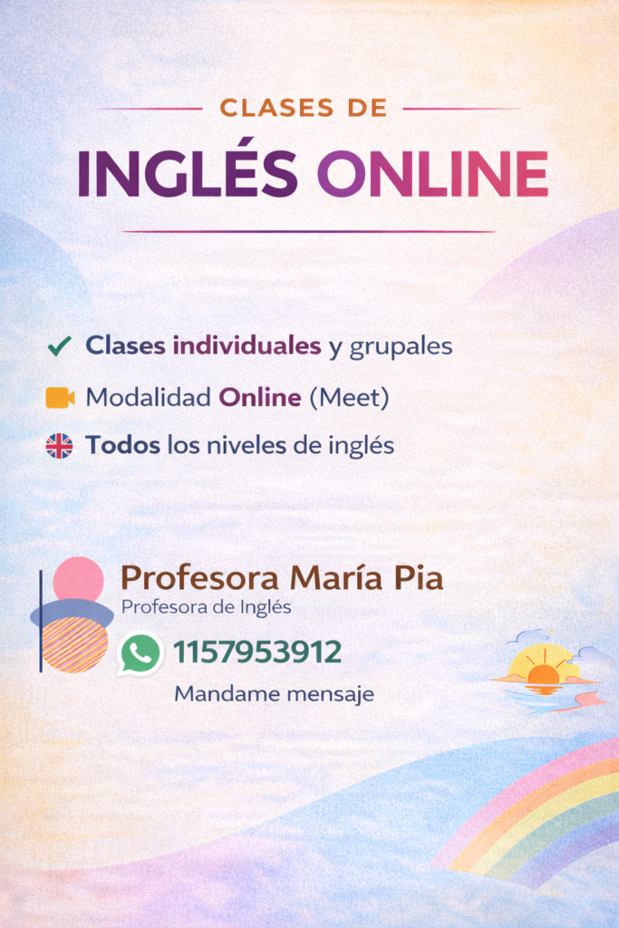 Clases virtuales inglés
