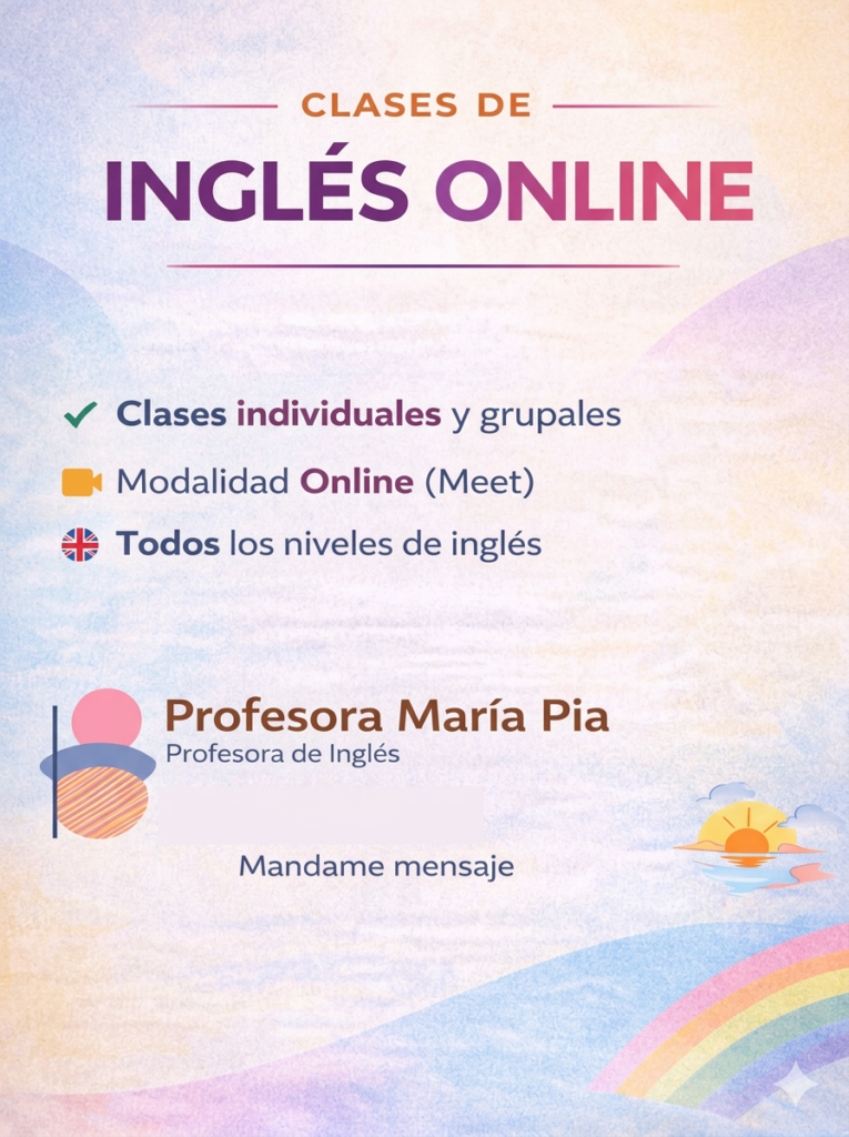 Clases virtuales inglés