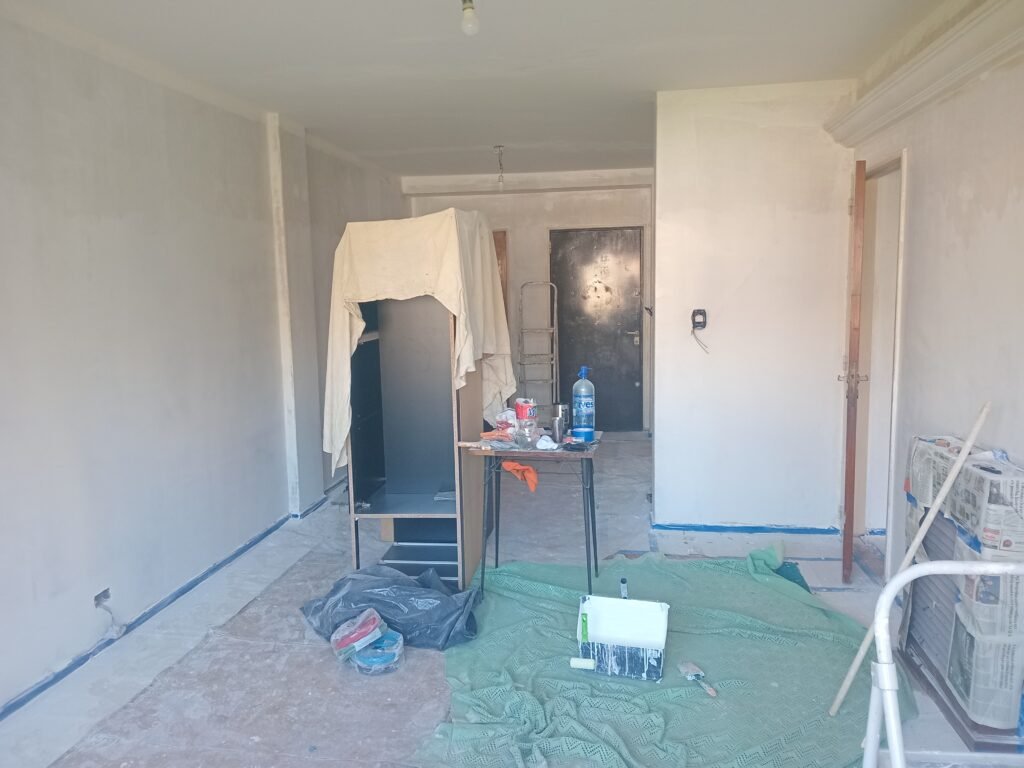 Albañilería y pintura