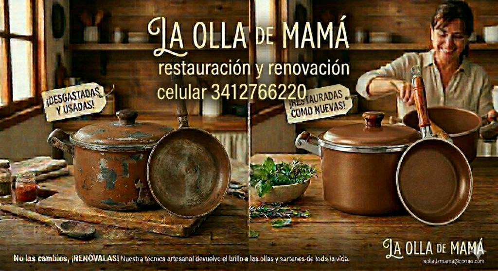 La olla de mamá ..restauración..limpieza y renovación de utensilios de cocina