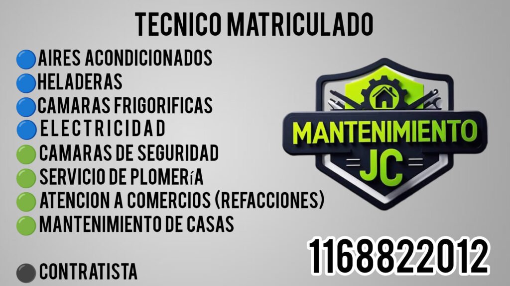 Mantenimiento, plomería, electric