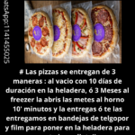 Variedad de pizzas envasadas al vacío Variedad de pizzas envasadas al vacío