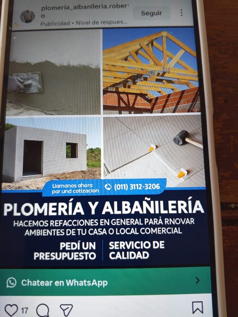 Plomería y albañilería