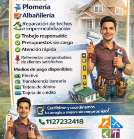 MPC SERVICIOS INTEGRALES (MANTENIMIENTO GRAL, PLOMERIA, PINTOR, ALBAÑIL, TECHISTA)