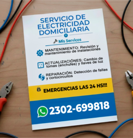 SERVICIO DE ELECTRICIDAD DOMICILIARIA