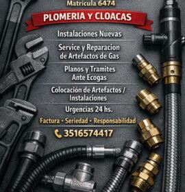 Gasista matriculado y Plomero