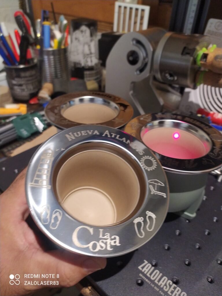 Grabado láser en mates termos fer
