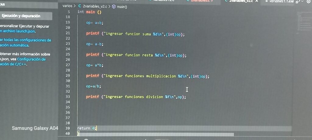 Programacion c++, phyton, java