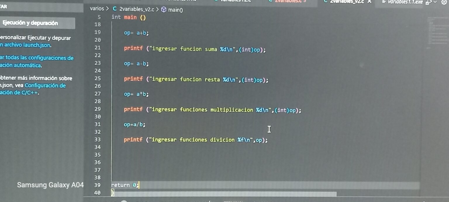 Programacion c++, phyton, java