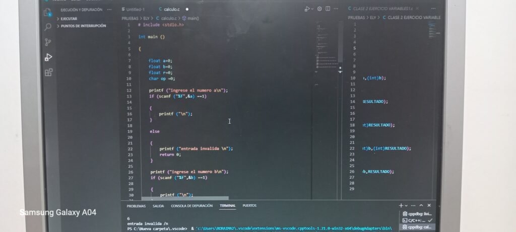 Programacion c++, phyton, java