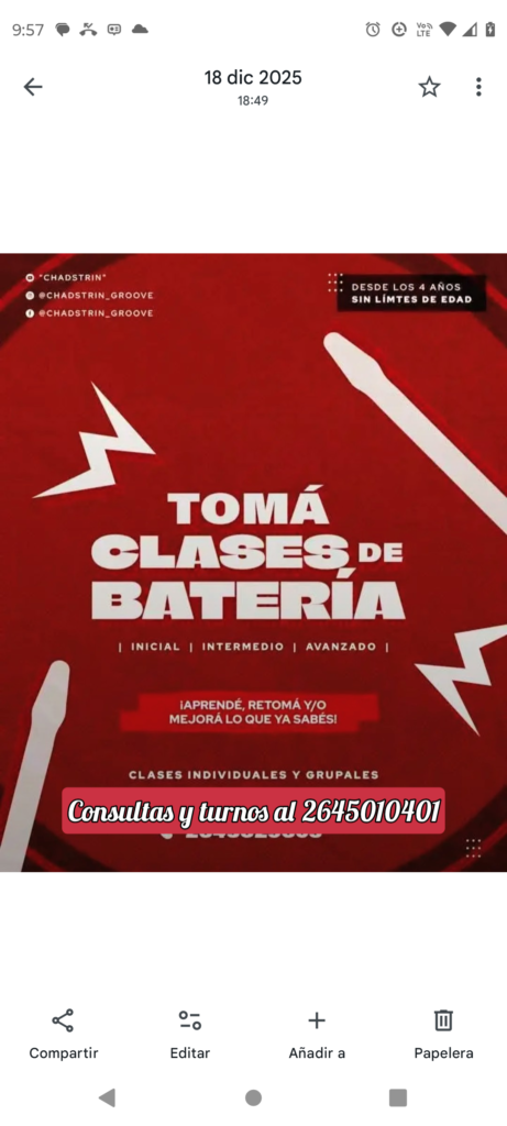 Clases de batería por Leo Cabrera