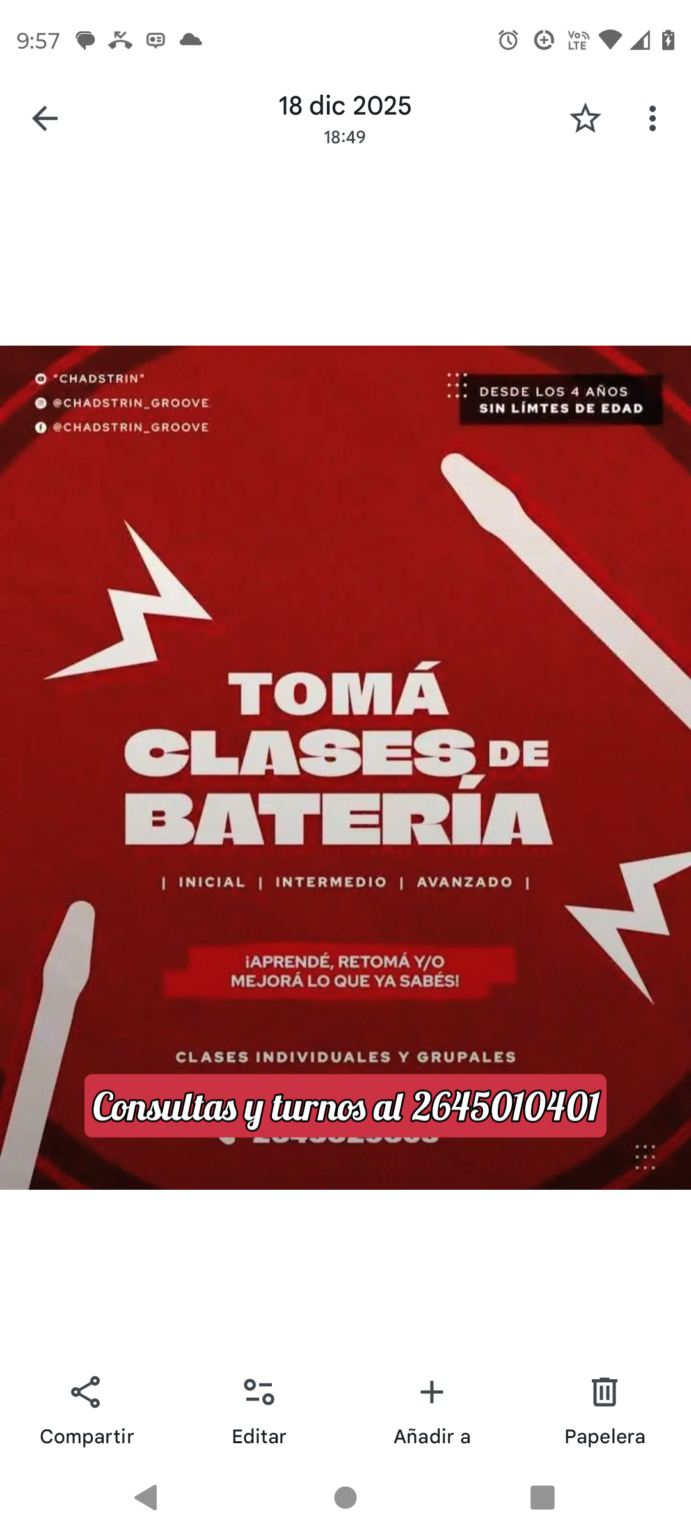 Clases de batería por Leo Cabrera