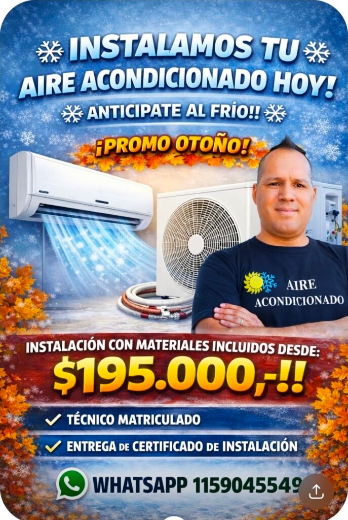 INSTALACION DE AIRE ACONDICIONADO