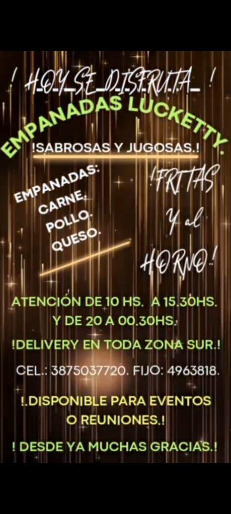 catering y ventas de empanadas salteñas