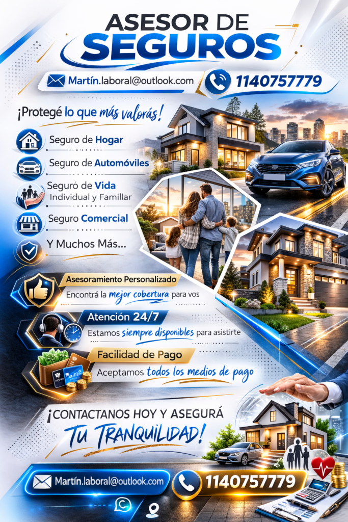 Asesor de Seguros y analista de Siniestros
