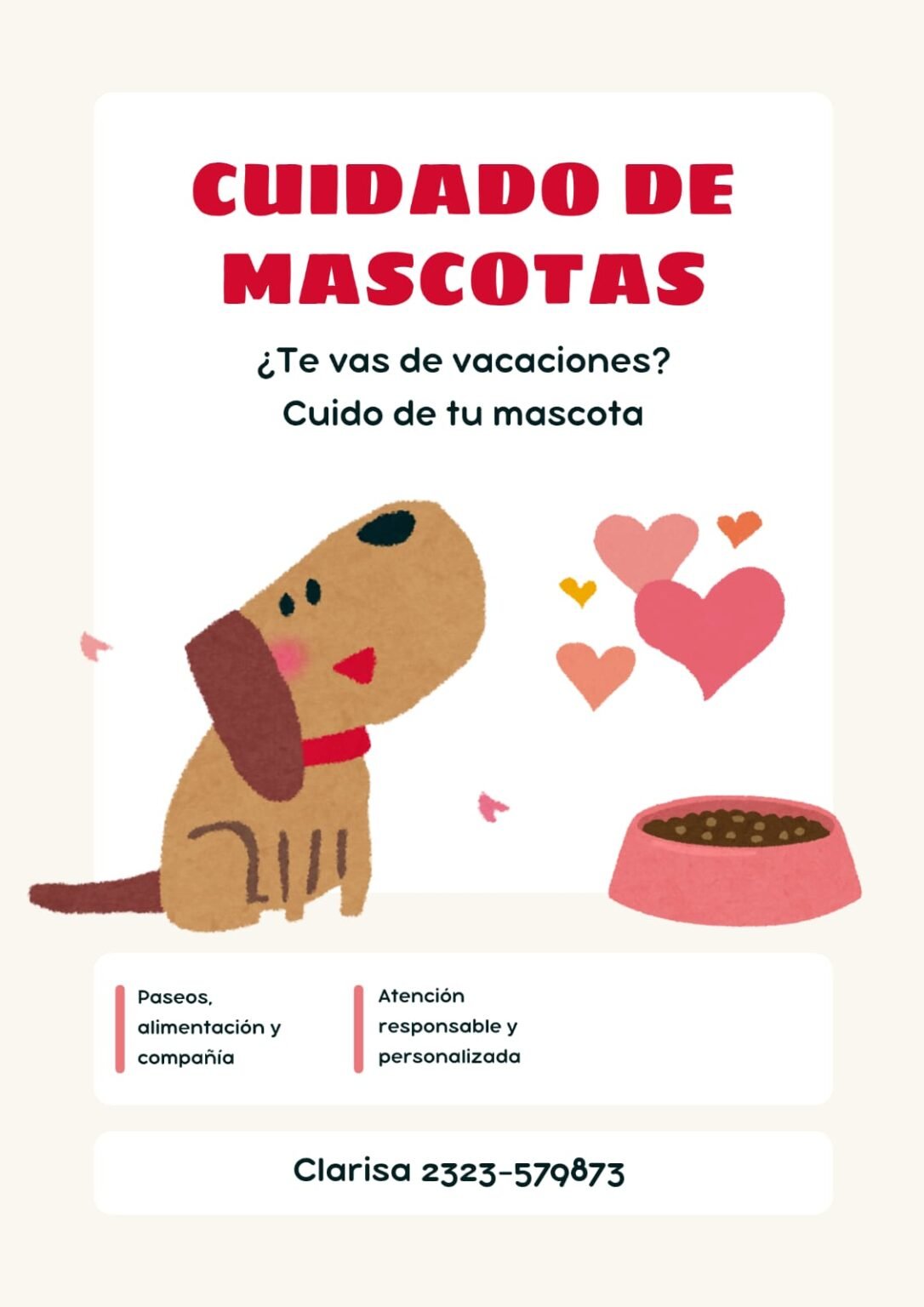Cuidado de mascotas a domicilio