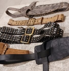 Taller de marroquinería. Carteras, accesorios, chalecos y cintos