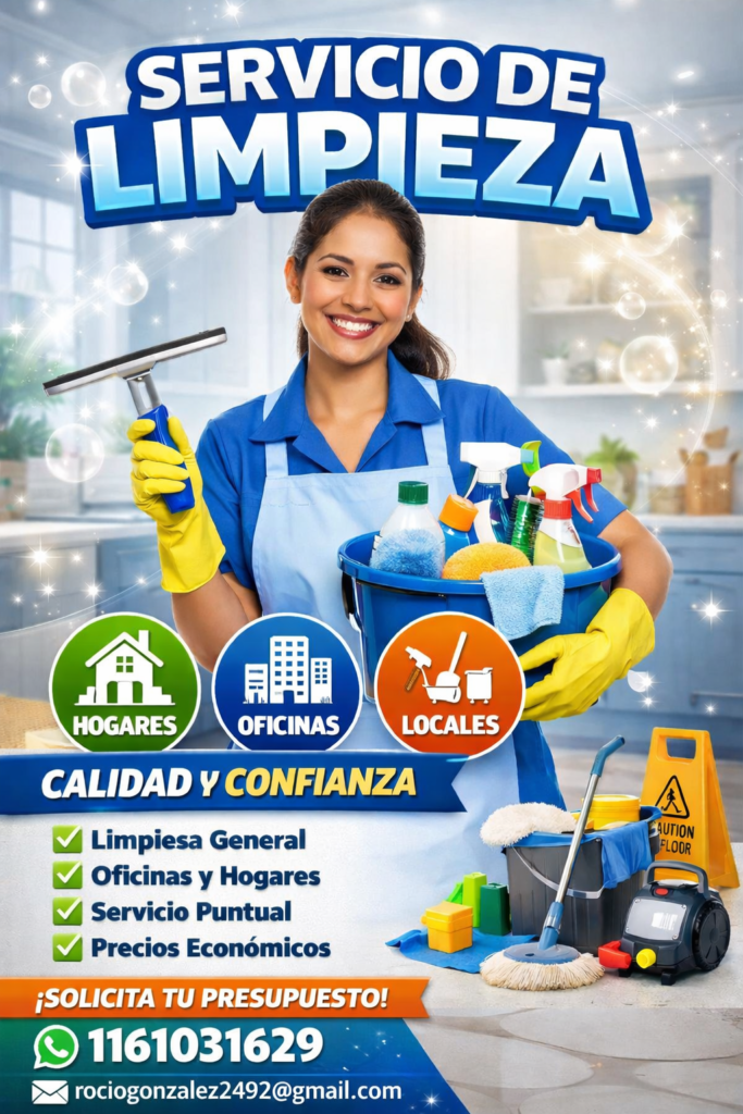 Limpieza de hogar , oficinas , etc