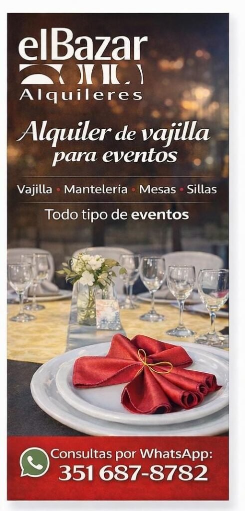 Alquiler de vajilla manteleria me