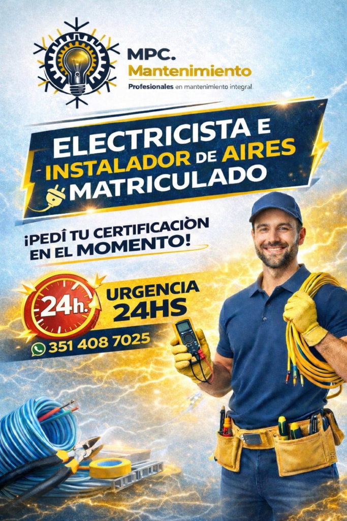 Electricista e instalador de aire