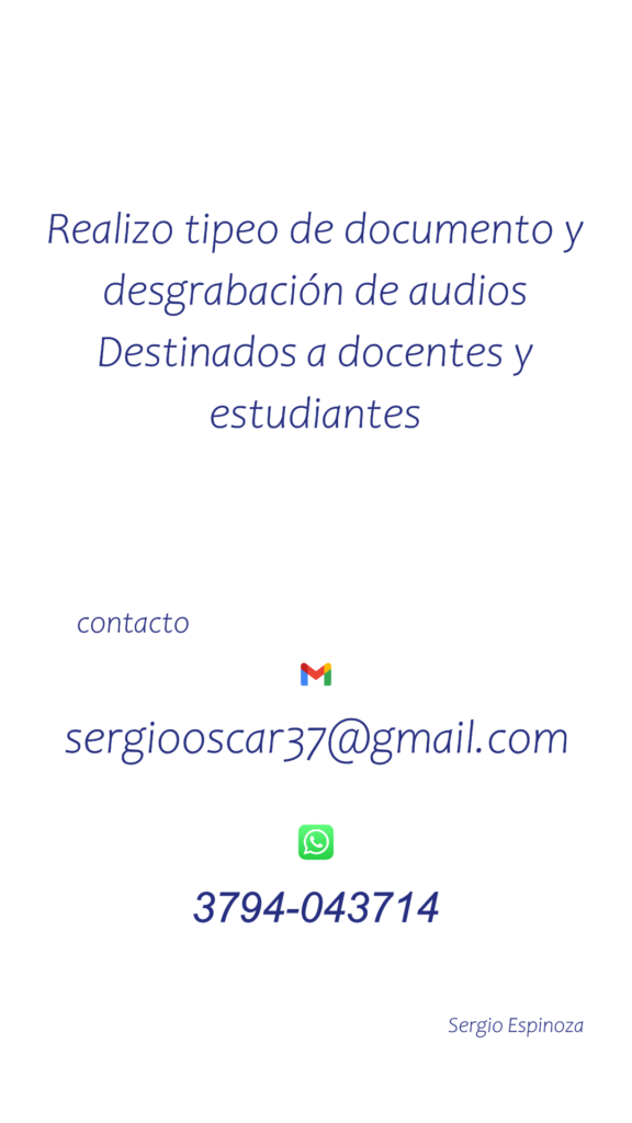 Tipeo y transcripción de documentos.
