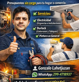 Gonzalo servicios (durlock, pintura, electricidad)