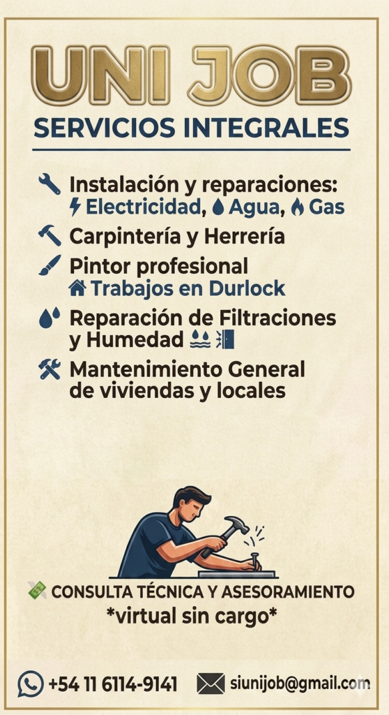 albañil – pintor – electricista –