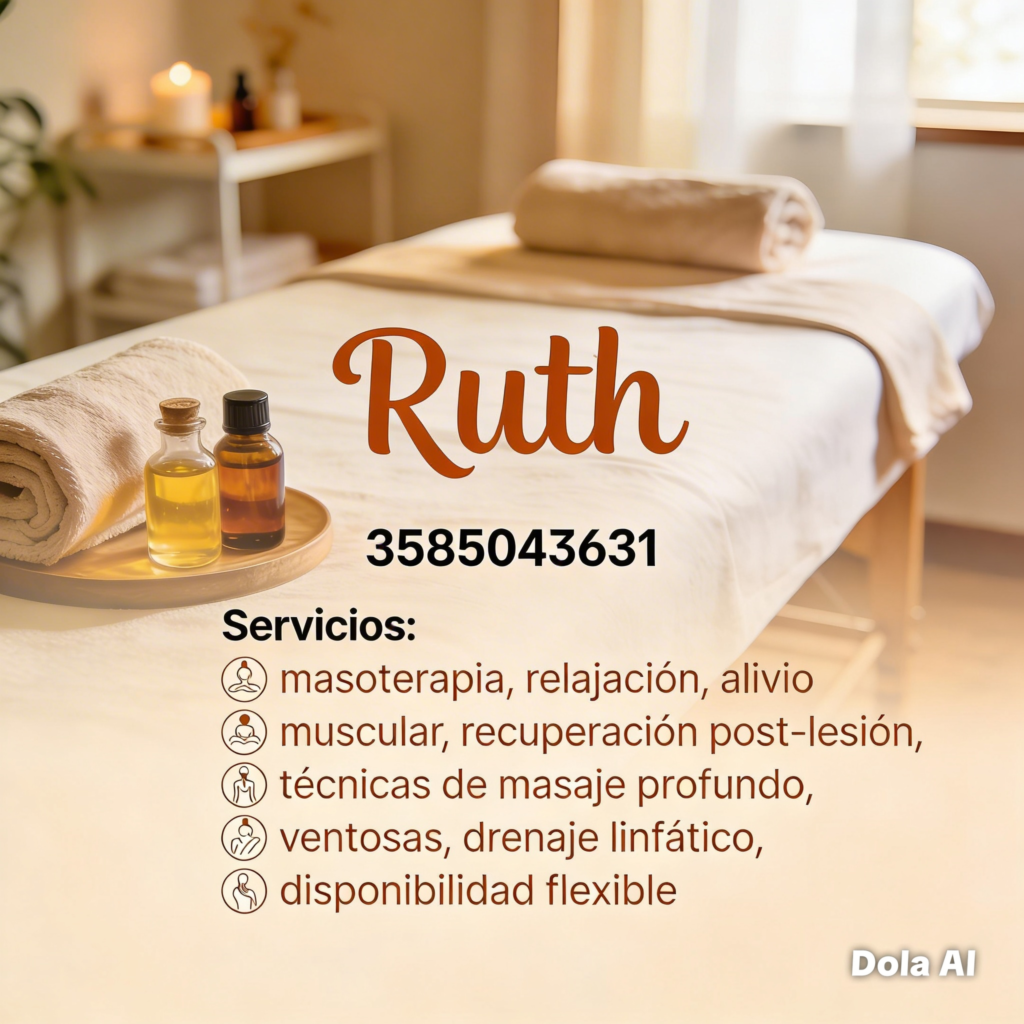 Masajes, terapia, rehabilitación
