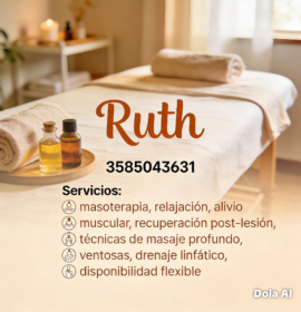 Masajes, terapia, rehabilitación