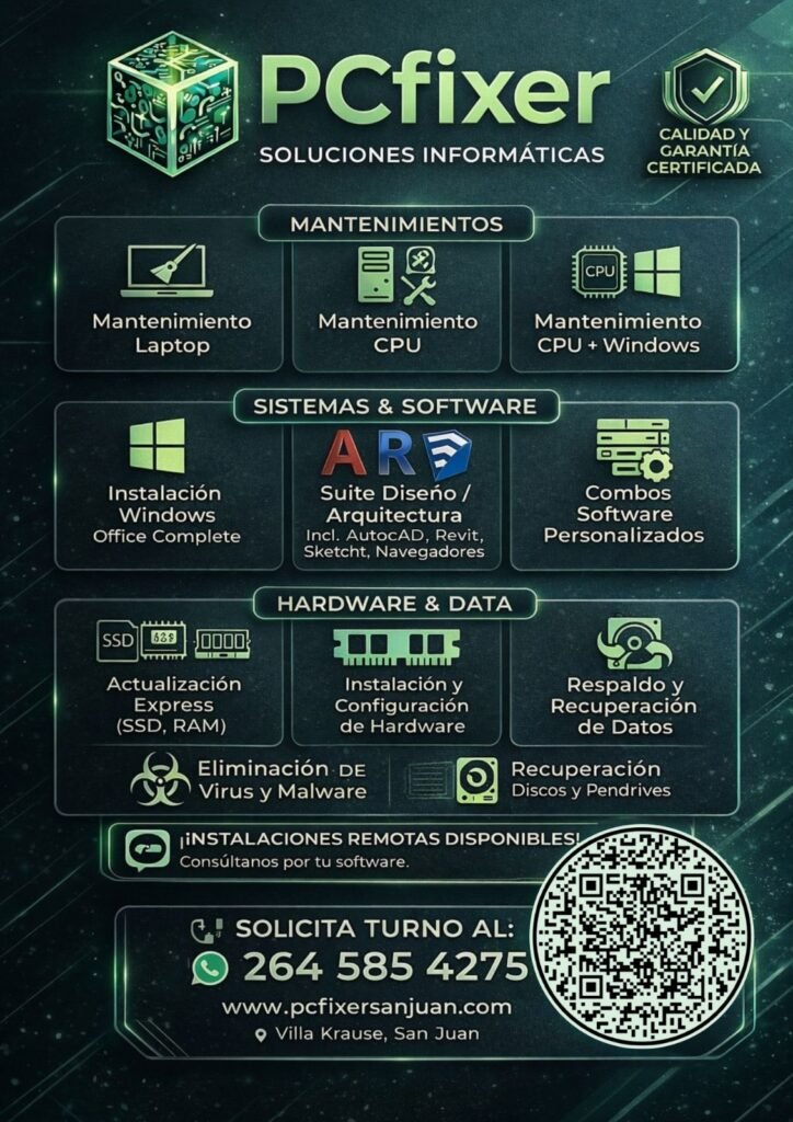 Formateo e instalación de Windows