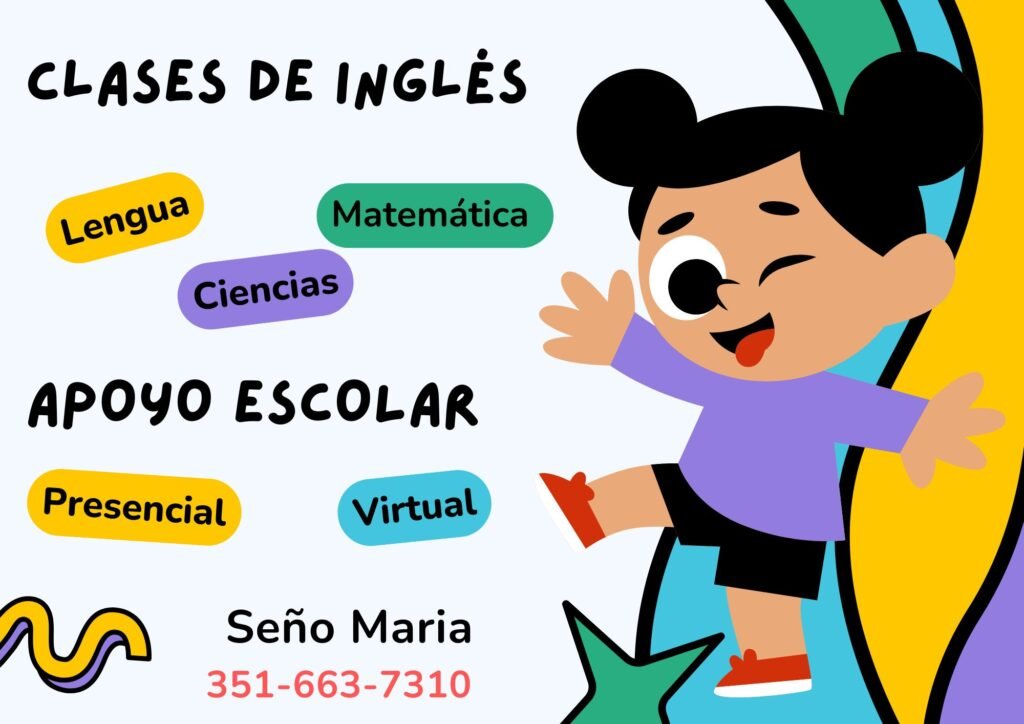 Profesora de Educación Primaria – Apoyo Escolar e Inglés (Inicial/Medio)