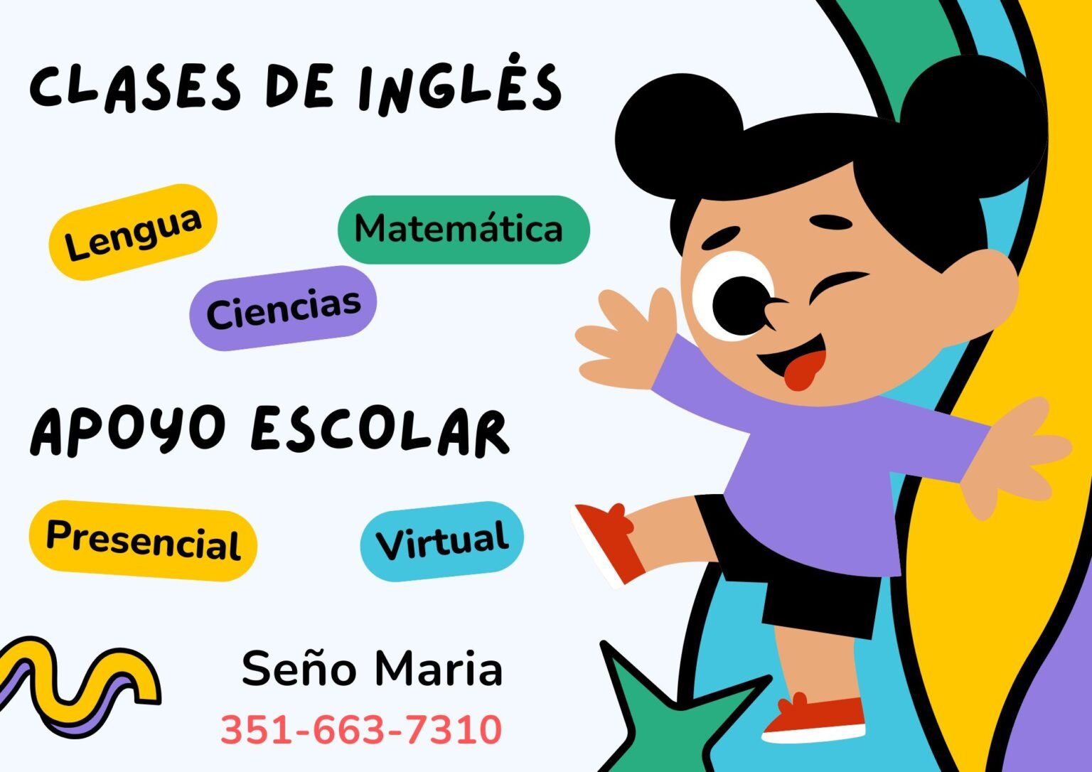 Profesora de Educación Primaria – Apoyo Escolar e Inglés (Inicial/Medio)