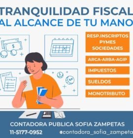 Contadora pública Sofia Zampetas