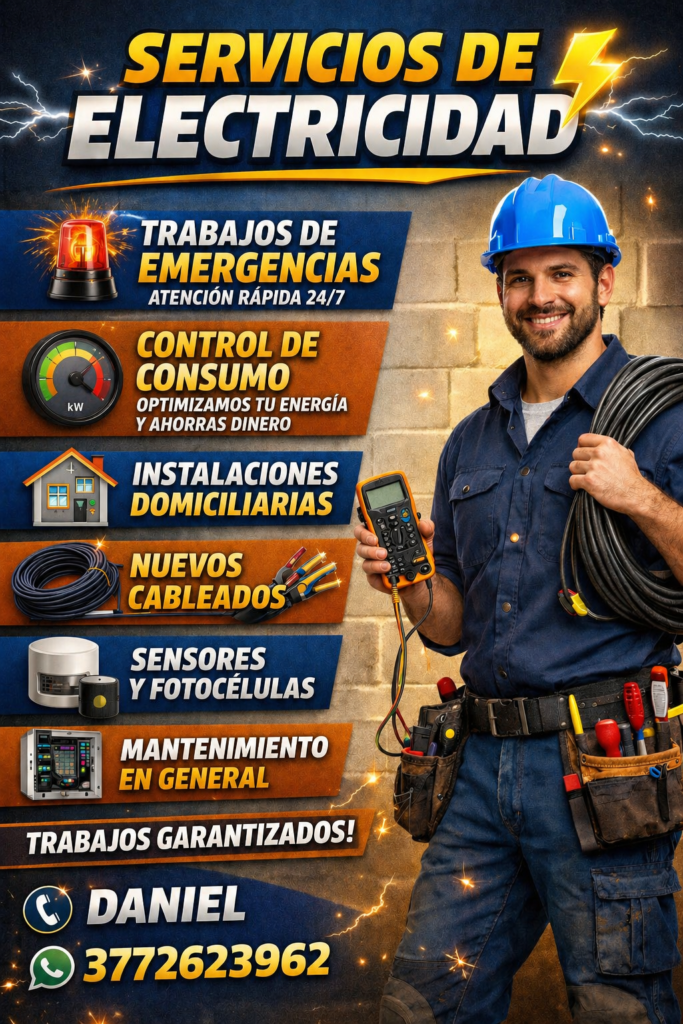 Servicio de electricidad domicili