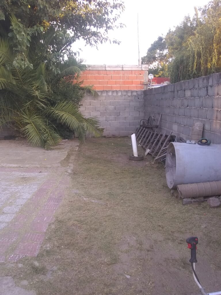 Corte de pasto y limpieza de zanj