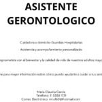 Asistente gerontológico-cuidados de adultos mayores-