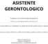 Asistente gerontológico-cuidados de adultos mayores-